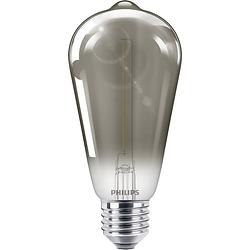 Foto van Philips led-lamp equivalent 11w e27 rokerig warm wit, niet dimbaar, glas