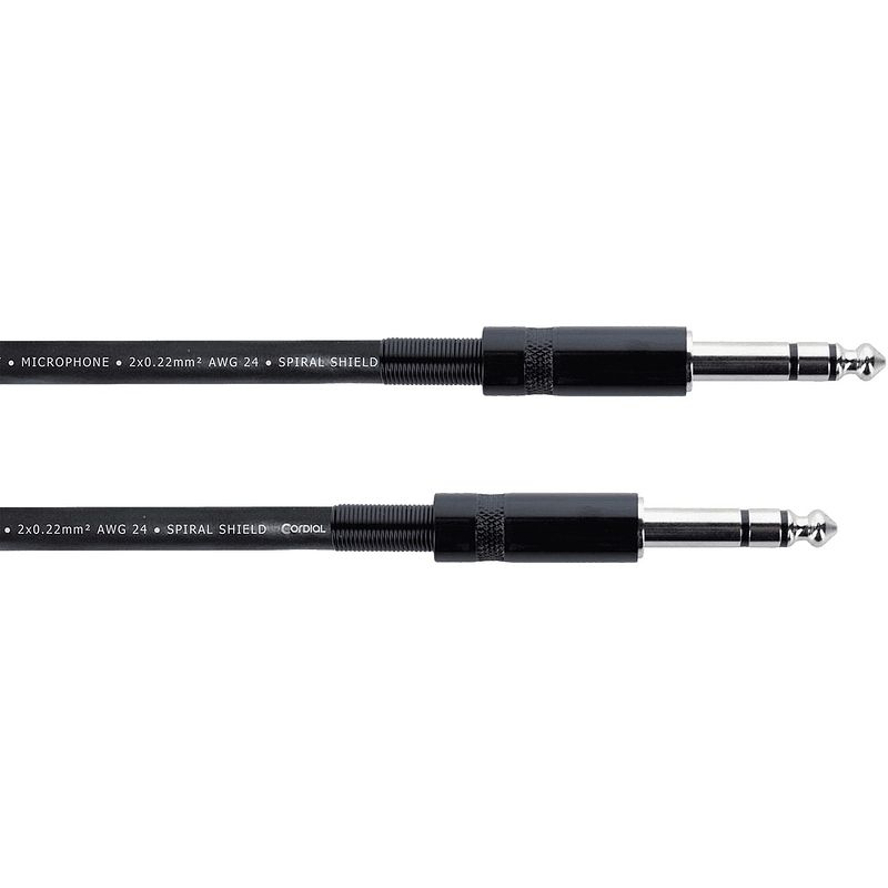 Foto van Cordial em1vv elements jack kabel 6.3 mm trs jack 1m