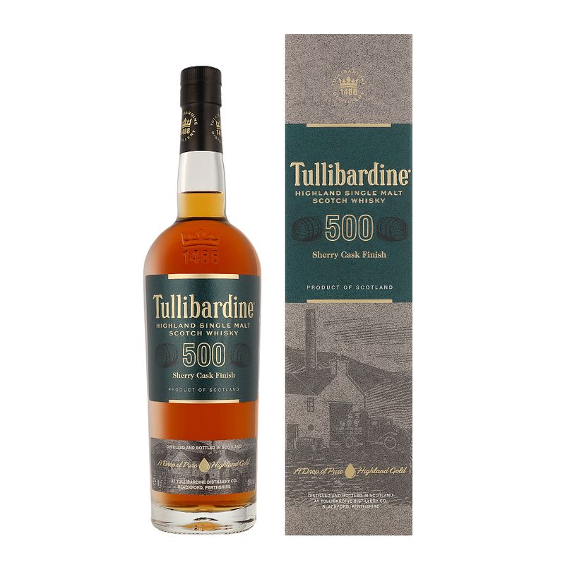 Foto van Tullibardine sherry finish 70cl whisky + giftbox