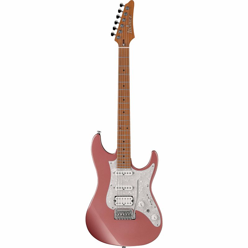 Foto van Ibanez prestige az2204-hrm hazy rose metallic elektrische gitaar