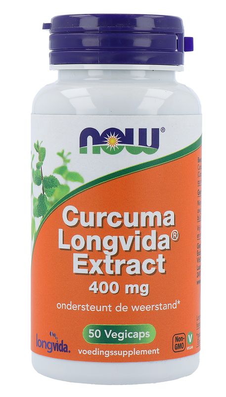 Foto van Now curcuma longvida extract capsules