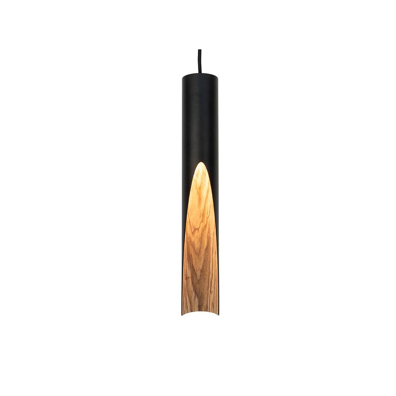 Foto van Eglo barbotto hanglamp - gu10 - ø 6 cm - zwart/bruin - staal