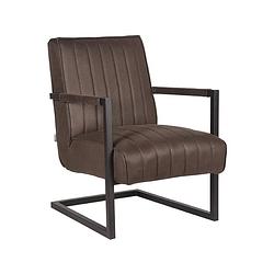 Foto van Label51 fauteuil milo - antraciet - microfiber