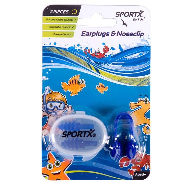 Foto van Sportx neusclip+oordopjes junior**