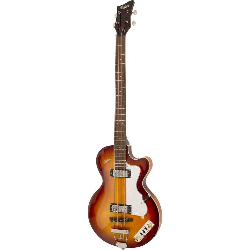 Foto van Hofner ignition se club bass sunburst semi-akoestische basgitaar