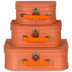 Foto van Kinderkoffertje pastel oranje 20 cm - kinderkoffers