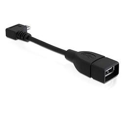 Foto van Delock micro usb b naar usb a kabeltje met otg functie 10 centimeter