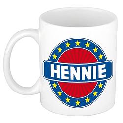 Foto van Hennie naam koffie mok / beker 300 ml - namen mokken