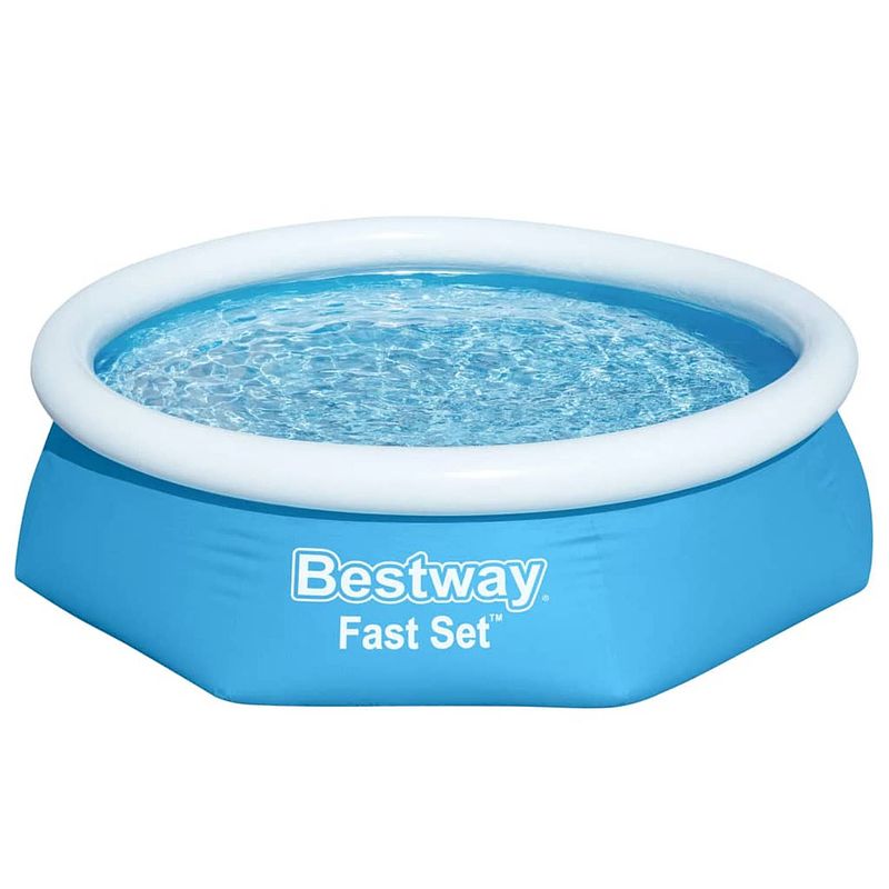 Foto van Bestway zwembad fast set opblaasbaar rond 244x66 cm 57265