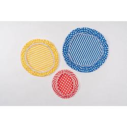 Foto van Bee'ss wax - schaal cover - gestreept - gekleurd - set van 3 stuks - bee'ss wax