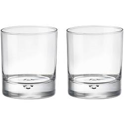 Foto van Whisky glazen - 6x - barglass serie - transparant - 280 ml - whiskeyglazen
