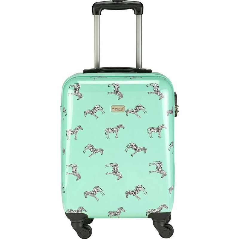 Foto van Princess traveller trendy animal collection - zebra - mint - 56cm