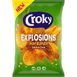 Foto van Croky chips explosions hot & spicy sriracha 150g aanbieding bij jumbo | 2 voor 3.00