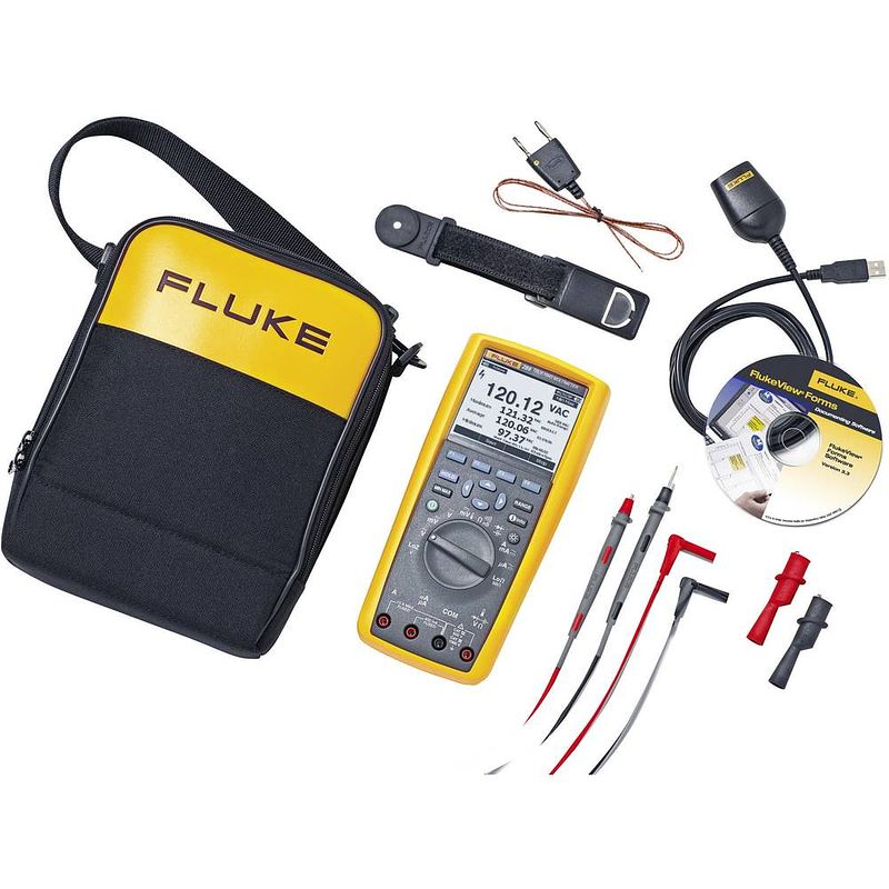 Foto van Fluke 289/fvf/eur multimeter digitaal grafisch display, datalogger cat iii 1000 v, cat iv 600 v weergave (counts): 50000