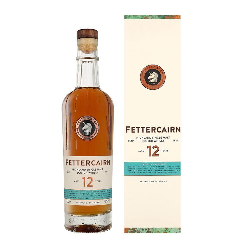 Foto van Fettercairn 12 years 70cl whisky + giftbox