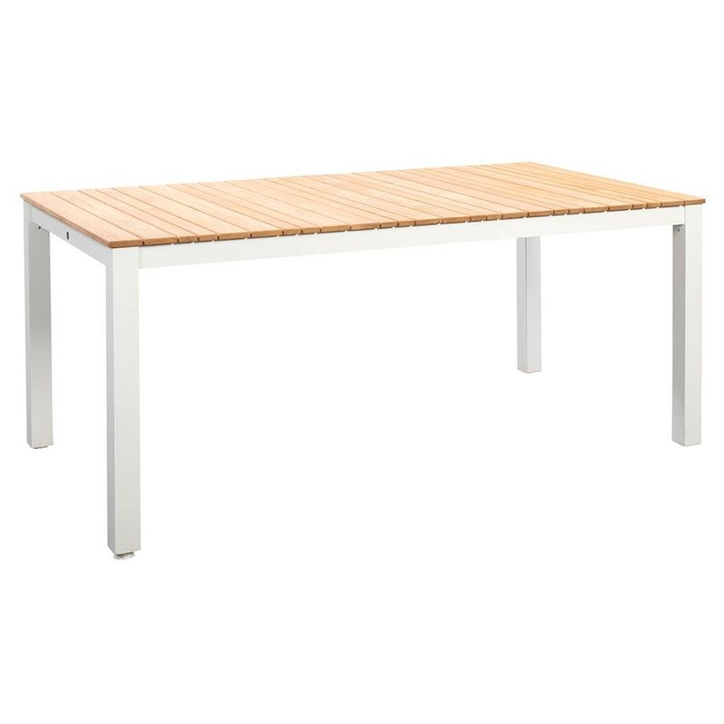 Foto van Yoi diningtafel arashi teak-white 169 x 90 cm