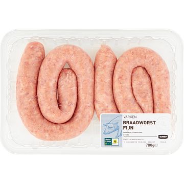 Foto van Jumbo varken braadworst fijn 2 stuks 780g