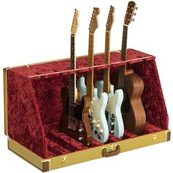 Foto van Fender classic series case stand 7 tweed statief voor zeven gitaren / basgitaren
