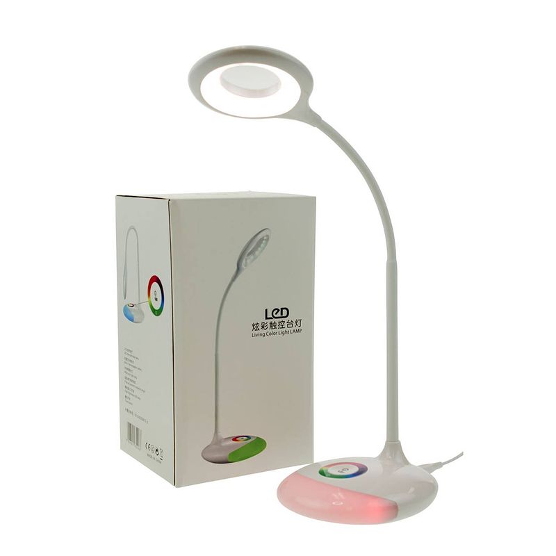 Foto van Moodlight flexibele led bureaulamp met rgb verlichting