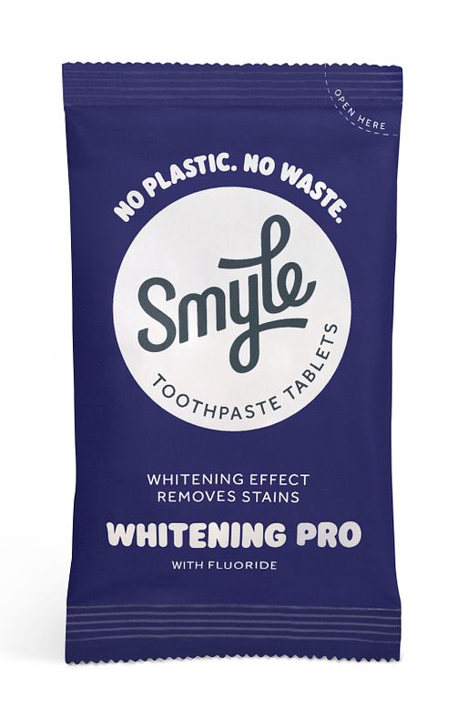 Foto van Smyle toothpaste tablets whitening pro navulling