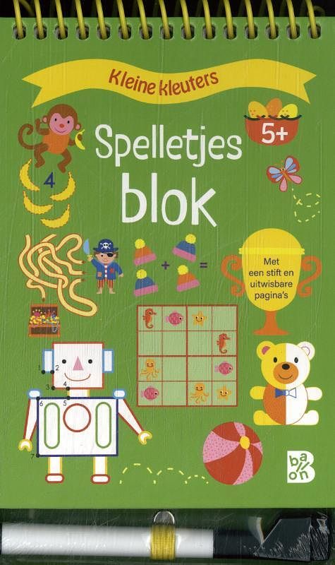 Foto van Spelletjesblok met viltstift 5+ - hardcover (9789403232683)