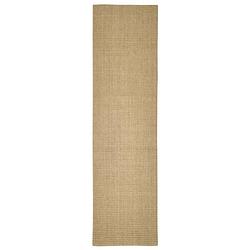 Foto van The living store sisal vloerkleed - 66 x 250 cm - anti-slip - duurzaam