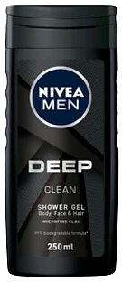 Foto van Nivea men deep clean shower gel