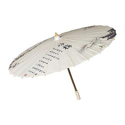 Foto van Parasol papier tak - wit - 82 cm