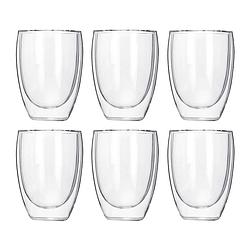 Foto van Krumble koffie glas dubbelwandig 300ml - set van 6