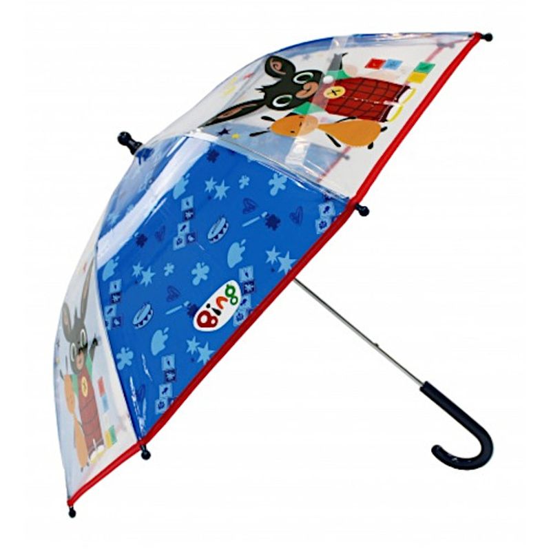 Foto van Bing paraplu rainy days junior 73 cm pvc blauw