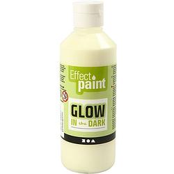 Foto van Halloween - glow in the dark verf geel 250 ml - hobbyverf