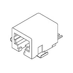 Foto van Molex cat 3 mod jack/plug 441440005 bus zwart 1 stuk(s)