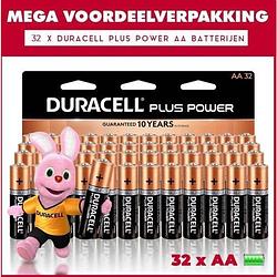 Foto van 32 x duracell aa plus power - voordeelverpakking - 32 x aa batterijen