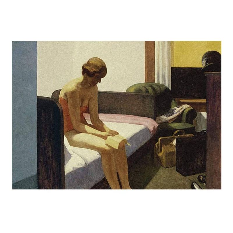 Foto van Edward hopper hotel room kunstdruk 40x30cm