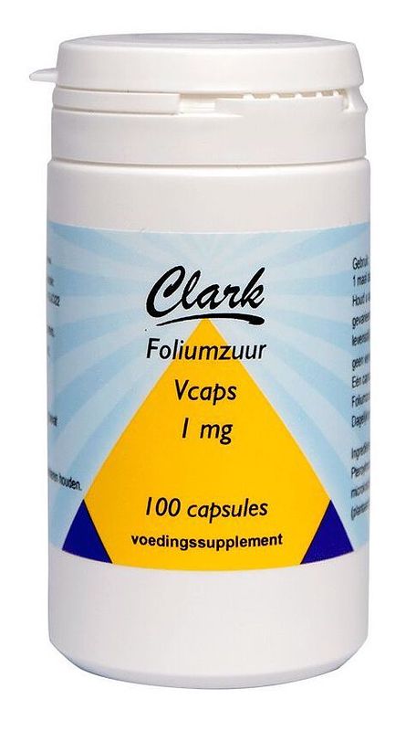 Foto van Clark foliumzuur 1mg capsules