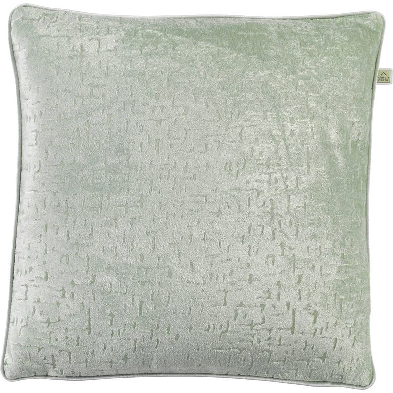 Foto van Dutch decor mick - kussenhoes pistache 45x45 cm - groen - groen