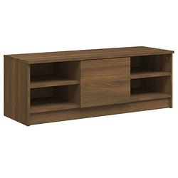 Foto van Vidaxl tv-meubel 102x35,5x36,5 cm bewerkt hout bruineikenkleurig