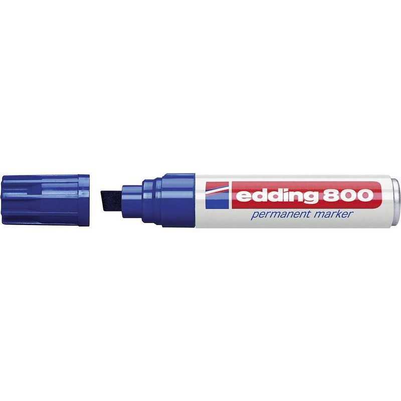 Foto van Edding edding 800 4-800-1-1003 permanent marker blauw watervast: ja