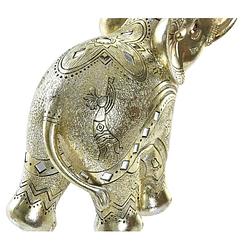 Foto van Items olifant dierenbeeld - goud - polyresin - 24 x 10 x 24 cm - home decoratie - beeldjes