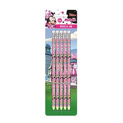 Foto van Disney potloden minnie mouse hb hout roze 5 stuks