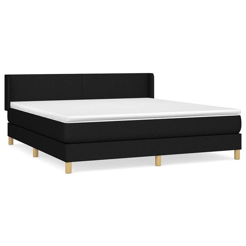 Foto van The living store boxspringbed - pocketvering - 180x200cm - zwart