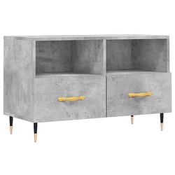 Foto van Vidaxl tv-meubel 80x36x50 cm bewerkt hout betongrijs