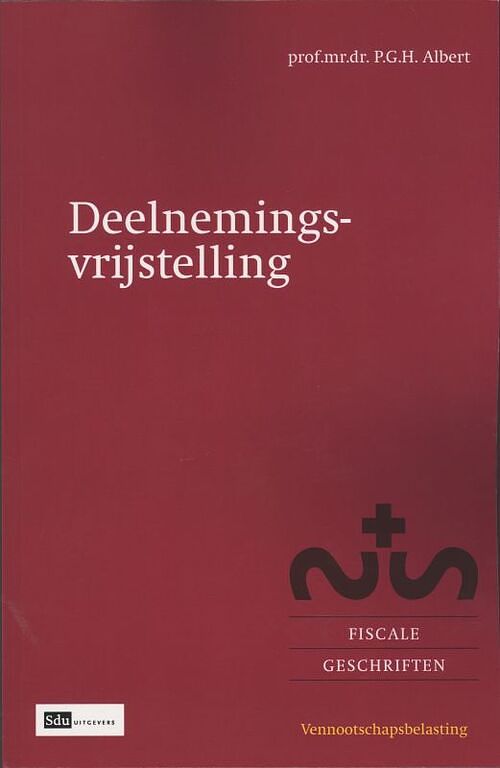 Foto van Deelnemingsvrijstelling - p.g.h. albert - paperback (9789064762642)