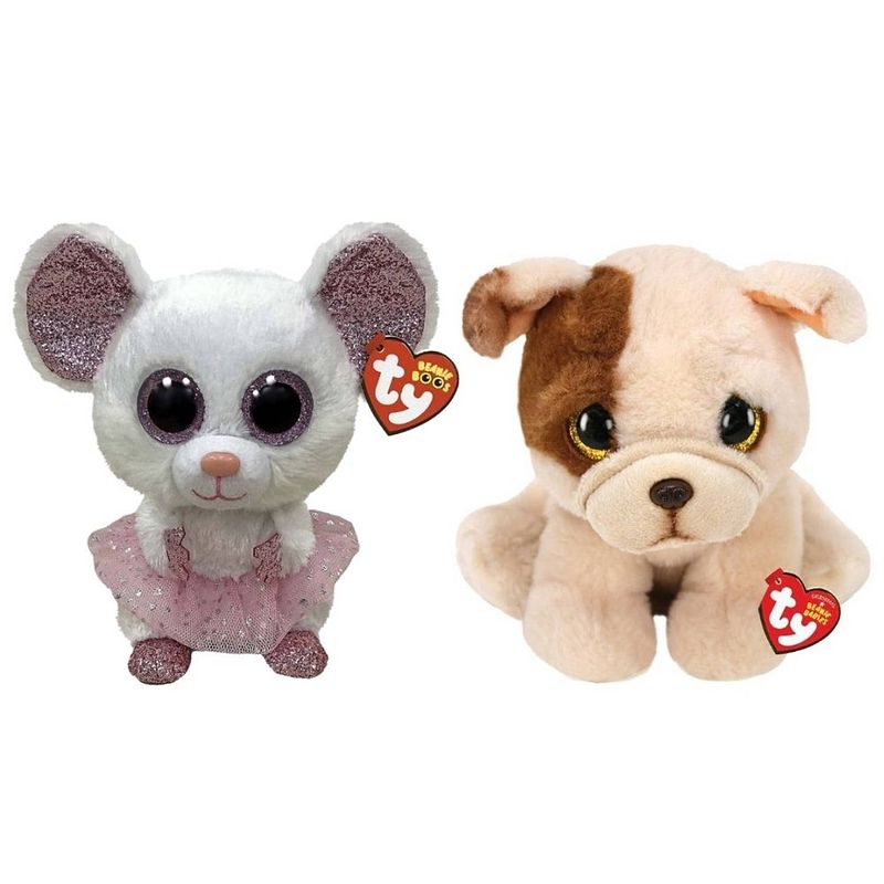 Foto van Ty - knuffel - beanie buddy - nina mouse & houghie dog