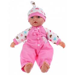 Foto van Toi-toys babypop baby cute 40 cm 3-delig hartjes roze