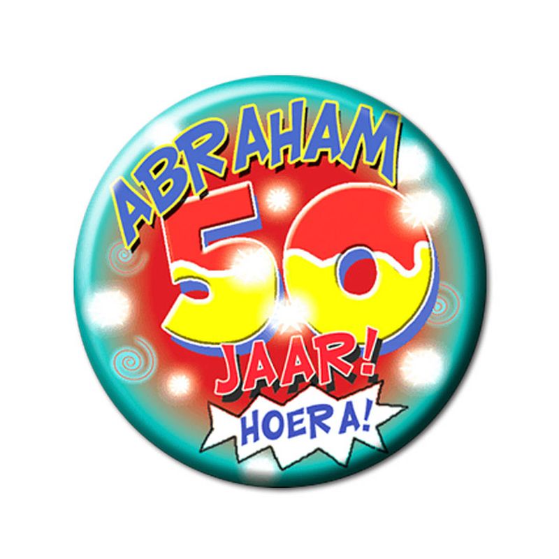 Foto van Paper dreams button klein - abraham 50 jaar