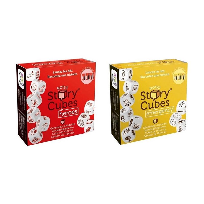 Foto van Spellenbundel - dobbelspel - 2 stuks - rory's story cubes emergency & heroes