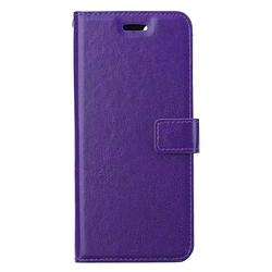 Foto van Basey apple iphone 14 pro hoesje book case kunstleer cover hoes - paars