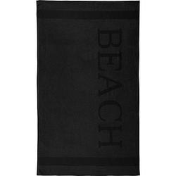 Foto van Lucca beach strandlaken - 100x200 - black