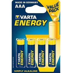 Foto van Varta batterijen lr03 energy 1,5v 4 stuks